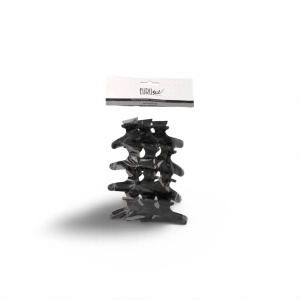 Jaw Plastic Clips Black Pack Of 12