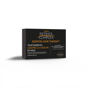 Retinol Complex Hair Keratin Therapy Treatment In Vials Against Hair Loss