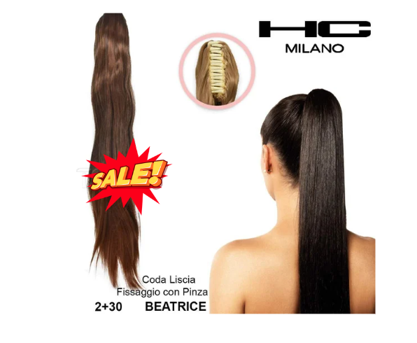 HC Milano Beatrice Smooth Ponytail with Clamp col.2 30 Angie s