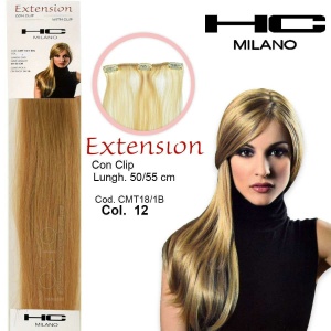 Hc milano extension 3 clip no remy 14-16cm long 50cm col.12 beige 9.013
