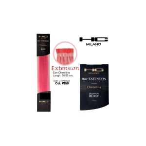Hc milano remy keratin extension 50/55 cm  col.pink